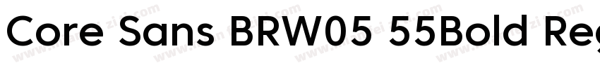 Core Sans BRW05 55Bold Regular字体转换